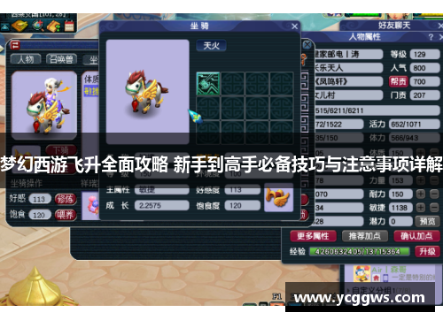 梦幻西游飞升全面攻略 新手到高手必备技巧与注意事项详解